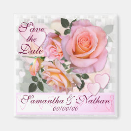 Hübsche Rosen Save the Date Magnet