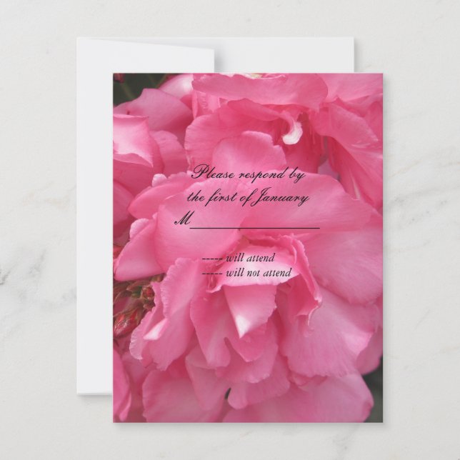 Hübsche Rosenkarte (Roses UAWG Reply Card) RSVP Karte (Vorderseite)