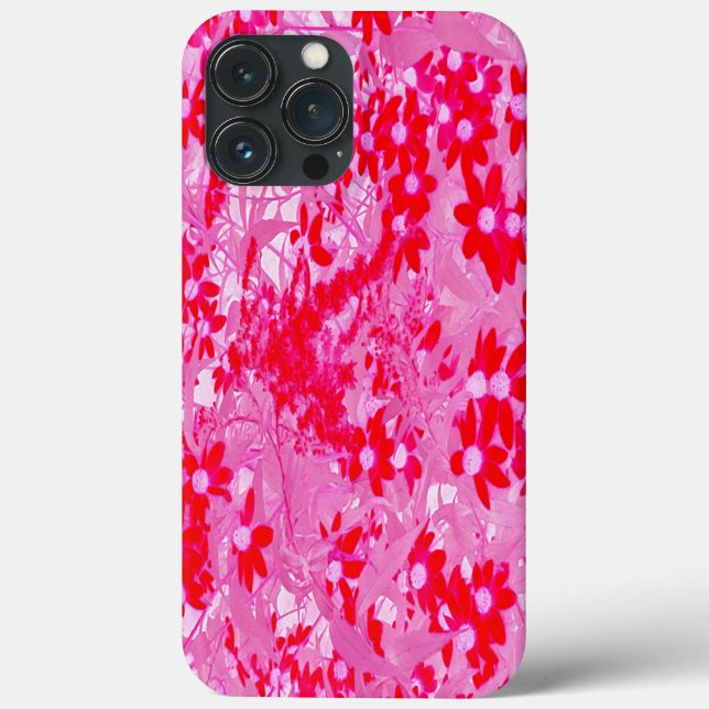 Hübsche Rote Blume Case-Mate iPhone Hülle (Rückseite)