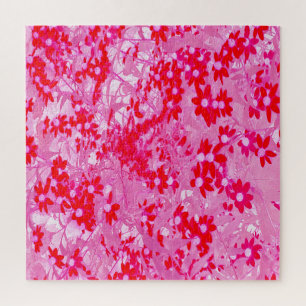 Hübsche Rote Blume Puzzle