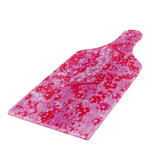 Hübsche Rote Blume Schneidebrett (Ecke)