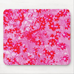 Hübsche rote Blumen Mousepad
