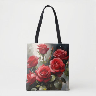 Hübsche rote Rosen Aquarellmalerei