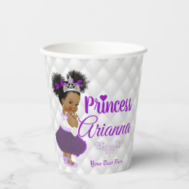 Hübsche Royal African Princess Elegante Monogram Pappbecher