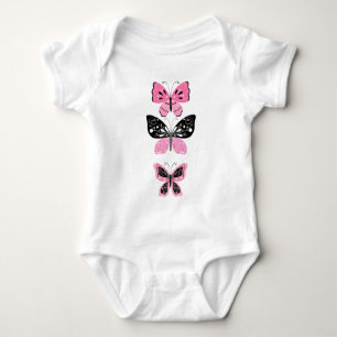 Hübsche Schmetterlinge Baby Strampler