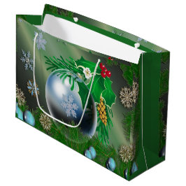 hübsche Schneeflocken Weihnachtsverzierungen Große Geschenktüte