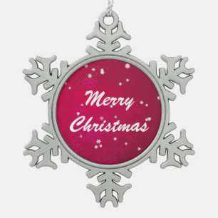 Hübsche Schneeflocken Zinn-Ornament