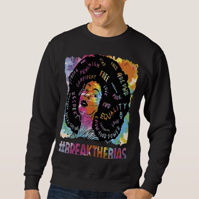 Hübsche Schwarze Geschichte Bruch der Bias 5 Sweatshirt (Vorderseite)