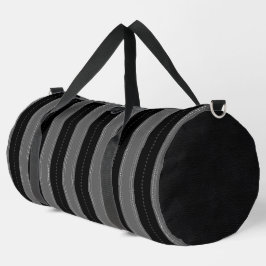 HÜBSCHE SCHWARZE UND GRAUE VERTIKALE STREIFEN DUFFLE BAG