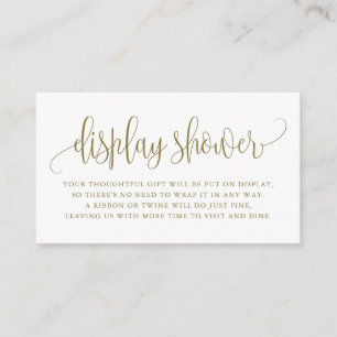 Hübsche Script-Display-Dusche Begleitkarte