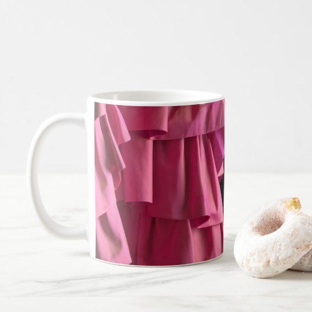 Hübsche Seidenraupen Muster Moderne Tasse (Mit Donut)