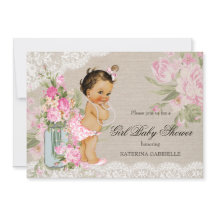 Hübsche shabby chic Spitze floral Babyparty