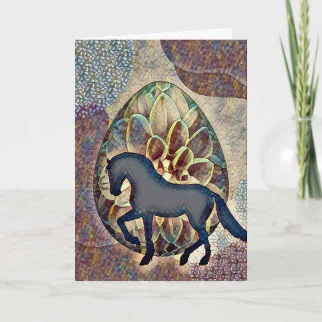 Hübsche Silhouette - Ostern Karte (Vorderseite)