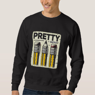 Hübsche Sketchy Künstlerstifte Pinakothek Züst Sweatshirt