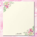 Hübsche Sommer-Blume Notepad IHRER TEXT Notizblock<br><div class="desc">Hübsche Sommerblüten Notepad IHRER TEXT oder Name</div>