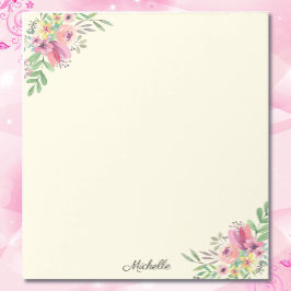 Hübsche Sommer-Blume Notepad IHRER TEXT Notizblock