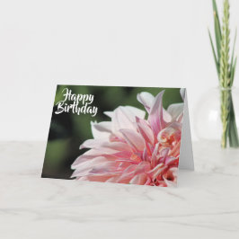 Hübsche Sommer-Dahlie-Gruß-Karte Karte