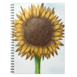 Hübsche Sonnenblume Notizblock