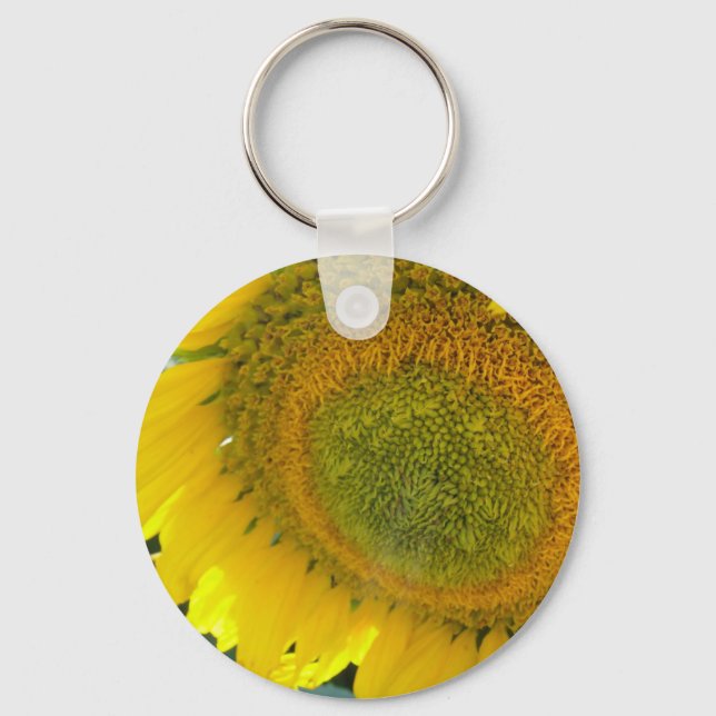 Hübsche Sonnenblume Schlüsselanhänger (Vorderseite)
