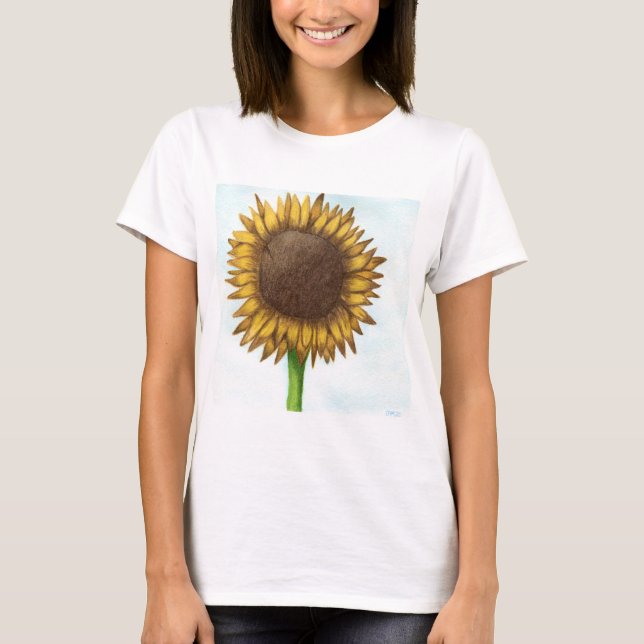 Hübsche Sonnenblume T-Shirt (Vorderseite)
