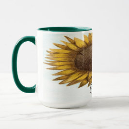 Hübsche Sonnenblume Tasse