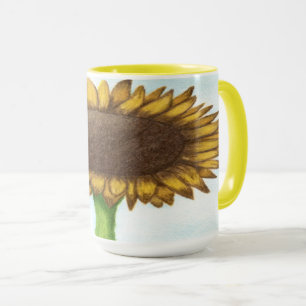 Hübsche Sonnenblume Tasse