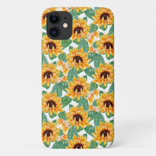 Hübsche Sonnenblumen Gelb und Grün Case-Mate iPhone Hülle