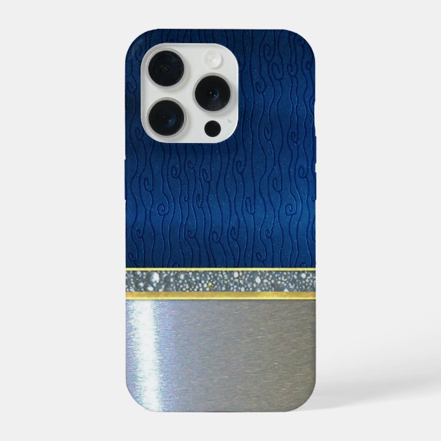 Hübsche Sparkle SilberDesign Hülle iPhone Hülle (Rückseite)