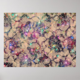 Hübsche Spitzen-Rose Poster