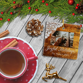 Hübsche Spitzen und rustikale Hütte Holz aussehen  Keramikornament