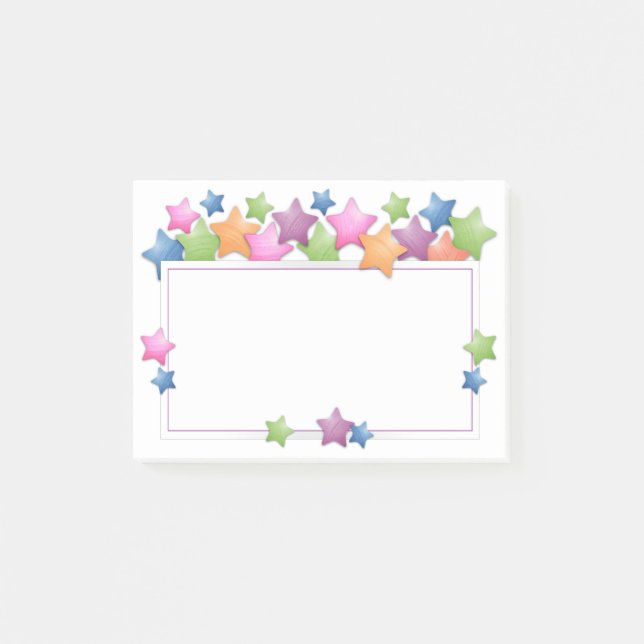 Hübsche Stachelrahmen Post-it Klebezettel (Vorderseite)