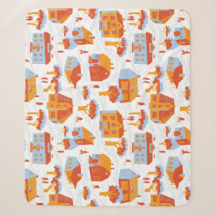Hübsche Stadthäuser: Vintage-Doodle Sherpadecke