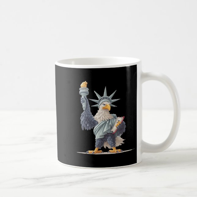 Hübsche Statuenkostüme für Patriotische Kleidung L Kaffeetasse (Rechts)