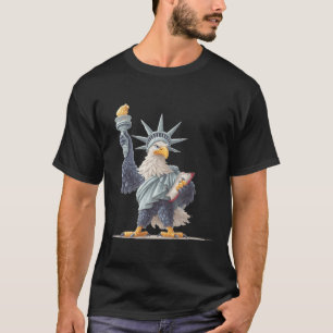 Hübsche Statuenkostüme für Patriotische Kleidung L T-Shirt