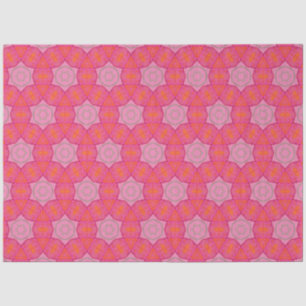 Hübsche Sterne Rosa und Orange Seidenpapier