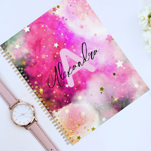 Hübsche Sterne Rosa Wolken und Extravagantes Chic Planer