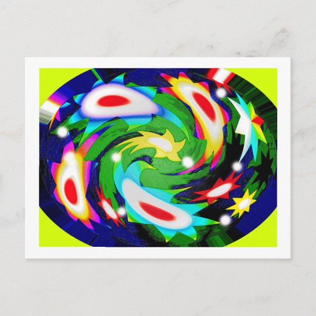 Hübsche Sternenkunst Postkarte (Vorderseite)
