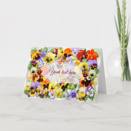 Hübsche Stiefmütterchen für jeden Anlass Karte