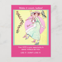 Hübsche Suffragetation Frauen Vintag verändert