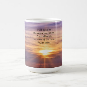 Hübsche Sunset Faith Bible Verse Tasse
