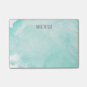 Hübsche tadellose Watercolor-Anmerkung zum Selbst Post-it Klebezettel