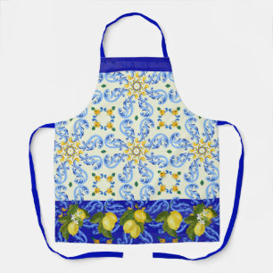 Hübsche Talavera Tile All-over Print Schürze Lemon