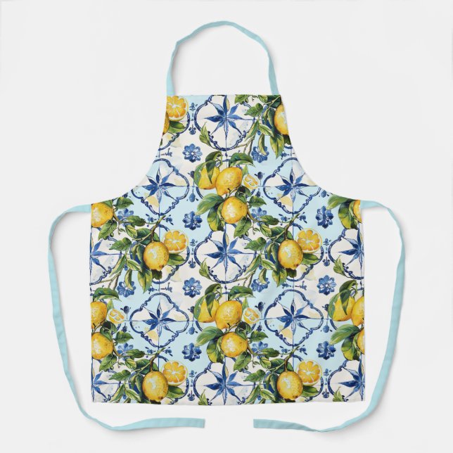 Hübsche Talavera-Tile-Multimedia-Lemons Schürze (Vorderseite)