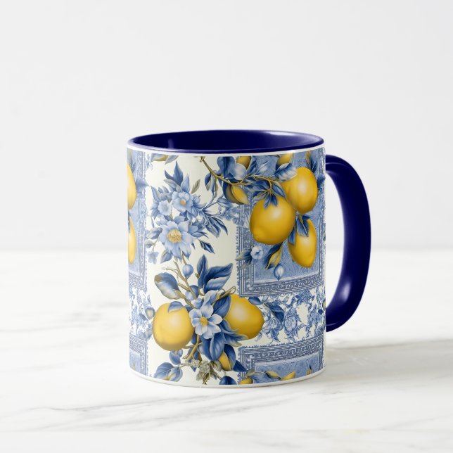 Hübsche Talavera-Tile-Multimedia-Lemons Tasse (VorderseiteRechts)