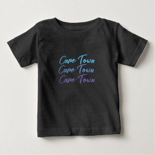 Hübsche Text Farbige Kapstadt Baby T-shirt