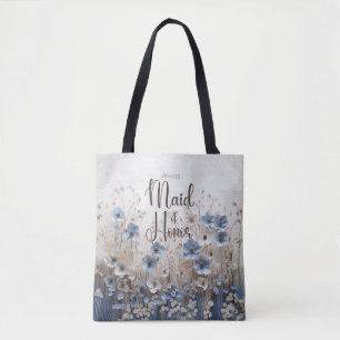 Hübsche Trauzeugin Blauer/Weißblume