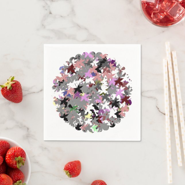 HÜBSCHE TREE-BLÄTTER SERVIETTE (Beispiel)