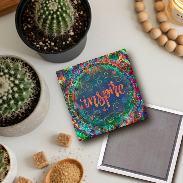 Hübsche Trendy Fun ONE WORD Inspirivity inspiriert Magnet (Von Creator hochgeladen)