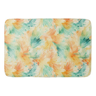Hübsche tropische Aquamarine Orangencreme Badematte