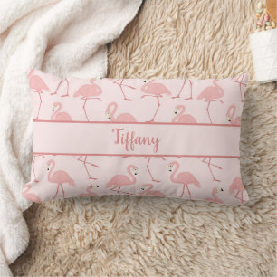 Hübsche tropische Flamingos Rosa Lendenkissen
